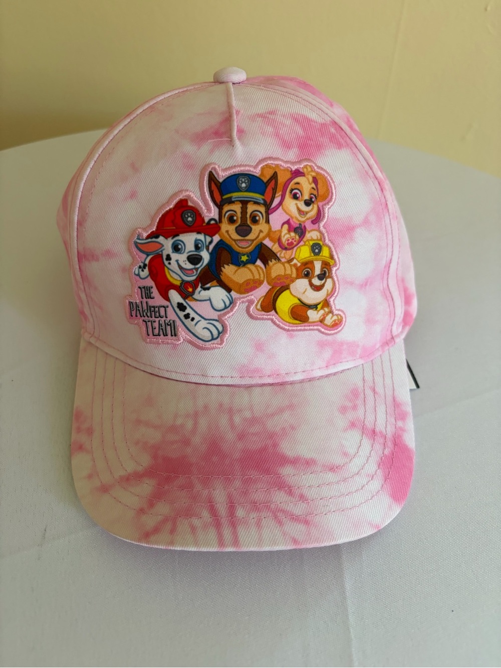 Paw Patrol Pink Tie-Dye Baseball Cap with Character Patch